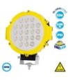GloboStar® 85411 PRO Series Προβολέας Εργασίας Κίτρινος - Working Light για Αυτοκίνητα & Φορτηγά LED CREE XBD 63W 6300lm DC 10-30V Αδιάβροχος IP65 Ψυχρό Λευκό 6000K
